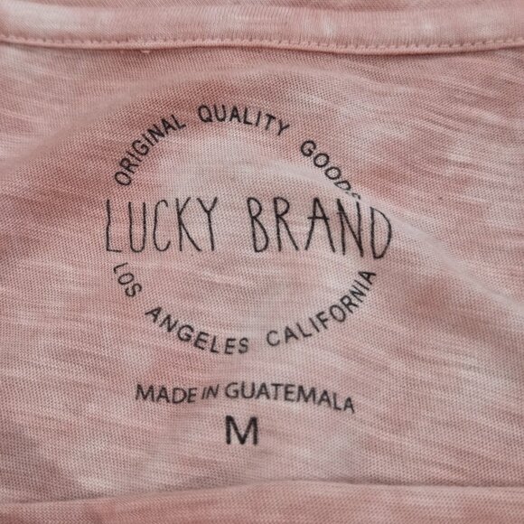 Lucky Brand Mojave Medium Women Tank Top Tie Dye Washed Print Sunset Desert Road - Picture 6 of 7